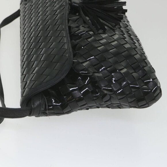 BALLY Shoulder Bag Leather Black Auth bs9690 - Picture 4 of 16